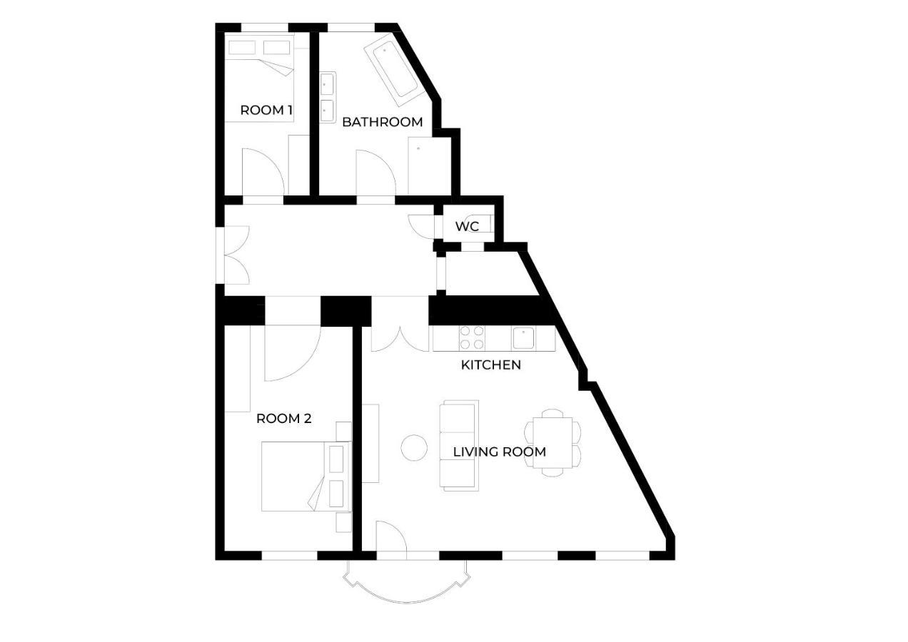 Ferienwohnung Luxurious, 2 Min To Casino And Roemertherme Baden Exterior foto